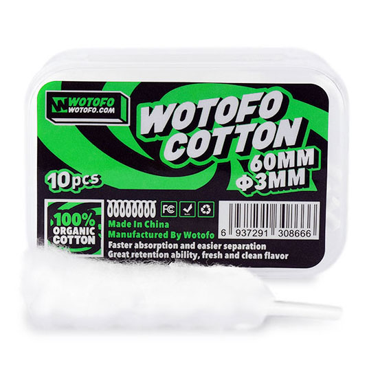 Wotofo Pre-Built Agleted Organic Cotton