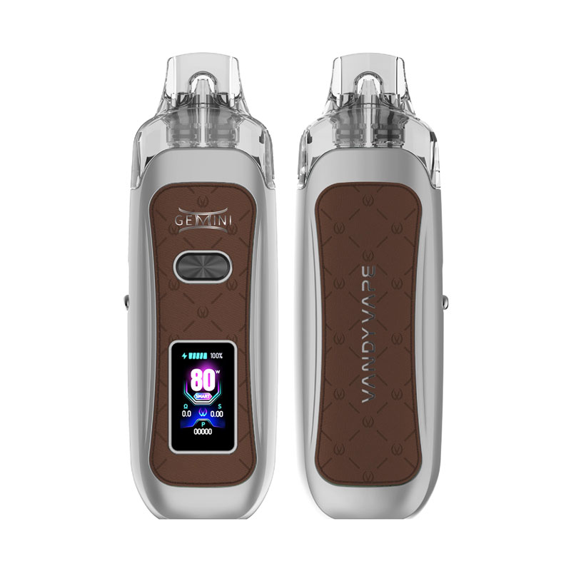 Mist Brown Leather Vandy Vape Gemini Pod Kit