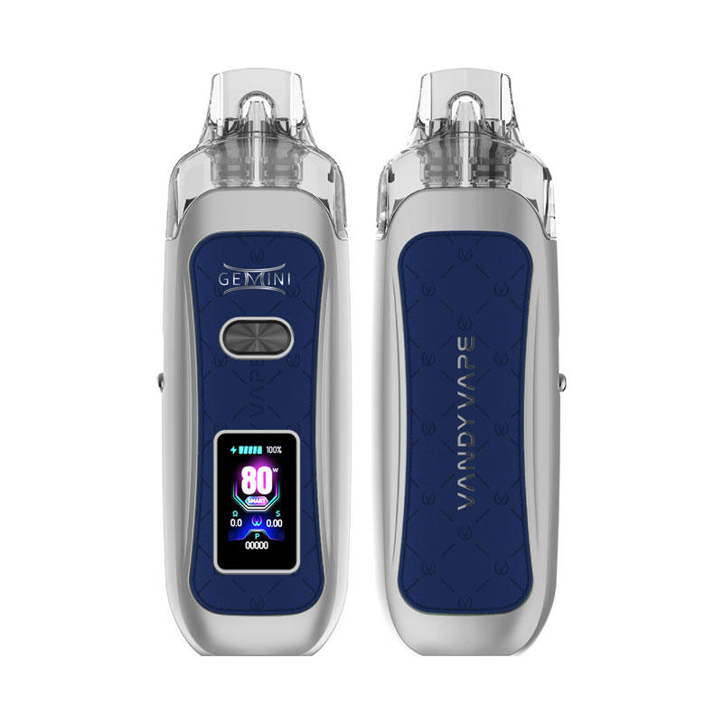 Serene Blue Leather Vandy Vape Gemini Pod Kit